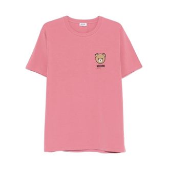 Moschino T-Shirts, male, Pink, Size: 2XL Moschino T-shirts and Polos Pink