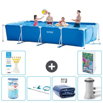 Intex Piscina Con Estructura Rectangular - 450x220x84 Cm - 7-piezas S20