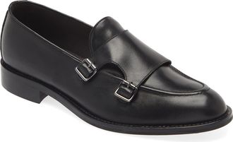 Bruno Magli Blake Monk Strap Shoe in Black at Nordstrom Rack, Size 10.5