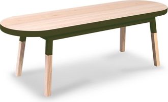 Mon Petit Meuble Français Mesa de centro de madera maciza de fresno 140 cm