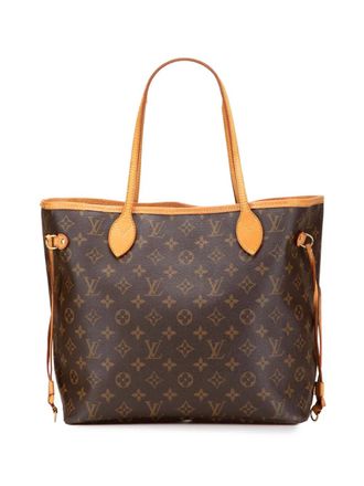 Louis Vuitton Borsa tote Neverfull MM con monogramma 2011 - Marrone