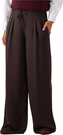 By-Bar Amsterdam Dames, Broeken, Bruin, Maat: S Satijn