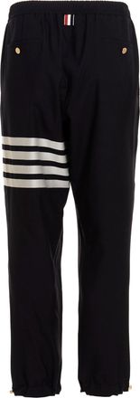 Thom Browne Mens Blue Wool Athletic Pants