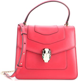 Bulgari Serpenti Forever Top Handle Bag Leather Small