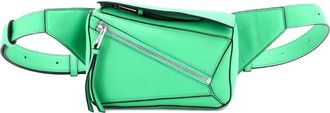 Loewe Puzzle Bumbag Leather Mini belt bag - Groen