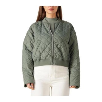 Modstr&ouml;m Jassen, Dames, Groen, XL, Groene Hankmd Jas voor Vrouwen