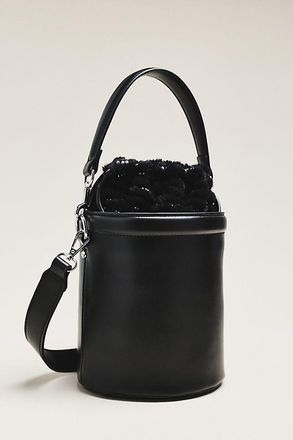 Maeve Faux Leather Cinched Bucket Bag