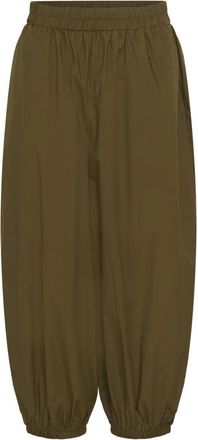 Soaked In Luxury Tapered Broeken - Dames - Wijde Broeken - Groen - L - Broeken