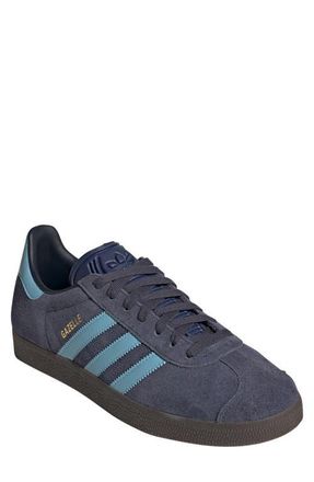 adidas Gazelle Indoor Sneaker in Shadow Navy/Clear Blue/Gum at Nordstrom, Size 6