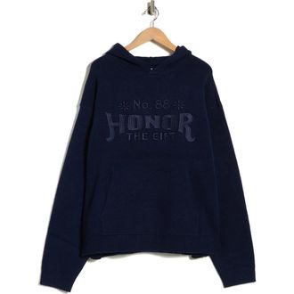 Honor The Gift Art Knit Hoodie in Navy at Nordstrom Rack, Size Xx-Large