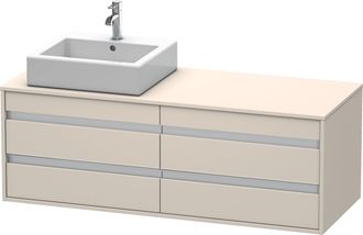 Duravit Duravit - Mueble Bajo Lavabo 550x1400x496m Ketho Con Iluminaci&oacute;n En Li Taupe