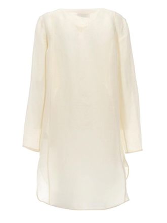 Tory Burch Linen and Silk Tunic - Ivory