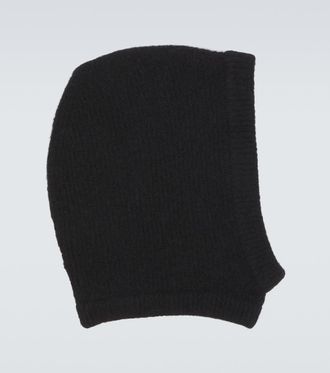 Rick Owens Alpaca and wool-blend hood