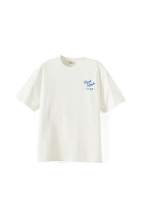 Cotton On Mens Box Fit Text T-Shirt in Vintage White Royale Grande at Nordstrom, Size X-Large