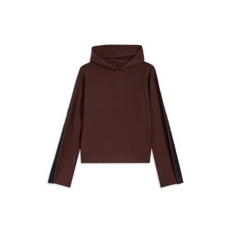 Freddy Felpa donna con cappuccio e maniche con banda logata