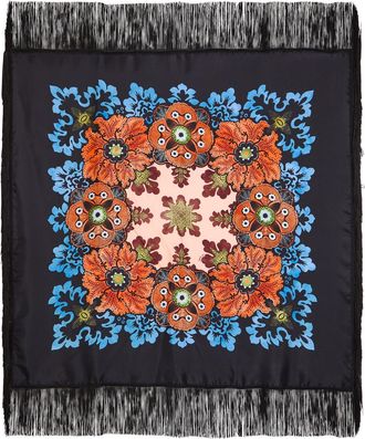 La DoubleJ LA Double J Floral-print Silk Scarf - Multicoloured - One Size