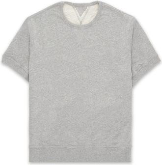 Fortela Ohio Brushed Jersey Short Sleeve Sweatshirt in Melange Grey at Nordstrom, Size Xx-Large Eu