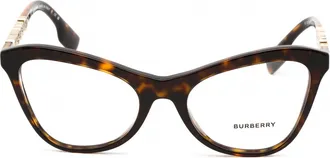 Burberry 0BE2373U Cat-Eye Tortoiseshell Acetate Eyeglasses - Black
