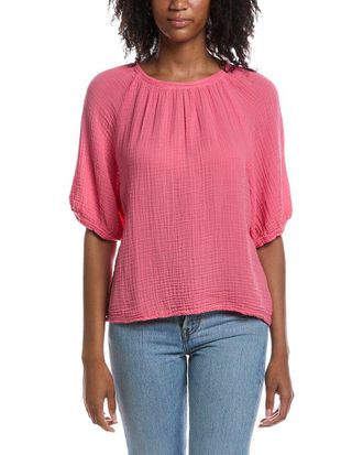 Michael Stars Jane Puff Sleeve Top