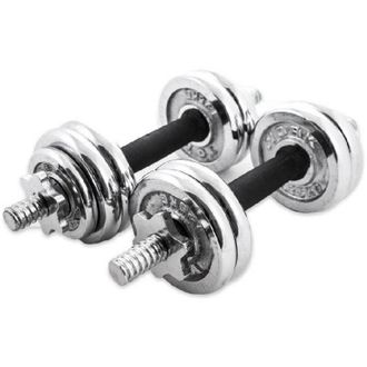 Trade Shop Trade Shop - Coppia Manubri Dumbbell Componibili Tot 10 Kg Pesi Palestra Fitness Bodybuilding