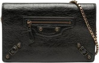 Balenciaga Pre-owned Vintage Crossbody Bag - Dames - Vintage Clutch - Zwart - ONE Size - Vintage