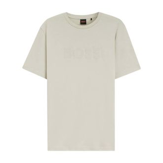 HUGO BOSS Tops, Heren, Beige, XL, Katoen, Thompson 01 T-shirt