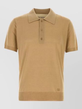 Valentino Garavani wool polo shirt short sleeves collar