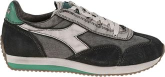 Diadora Equipe Dirty Suede Mesh Low-Profile Sneakers