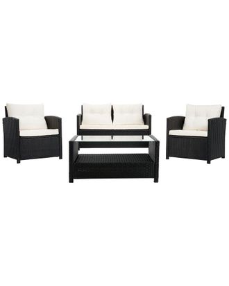 Safavieh Vellor Outdoor 4Pc Living Set