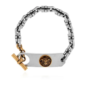 Versace Bracelets, male, Gray, Size: XL Sigillo Bracelet