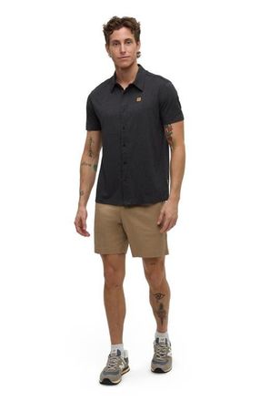 tentree Hawthorn Shirt in Meteorite Black Heather at Nordstrom, Size Xx-Large
