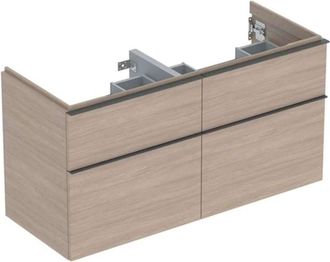 Keramag Keramag - Geberit Icon Mueble Bajo Lavabo Para Lavabo Doble, 4 Cajones