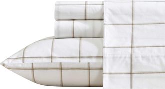 Nautica Plot Beige King Sheet Set