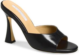Tony Bianco Victoria Open Toe Slide Sandal in Black Vintage at Nordstrom, Size 9.5