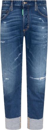 Dsquared2 Mens Sailor Style Blue Jeans Cotton - Size 36 (Waist)