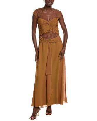 Issue New York Issue New York Solid Silk Shell Gown