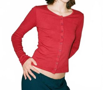 Gil Rodriguez Sophie Cardigan In Dahlia