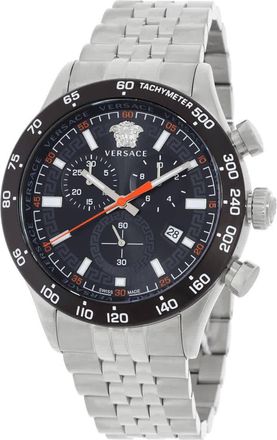 Versace Hellenyium Chronograph Quartz Black Dial Mens Watch VE2U00322