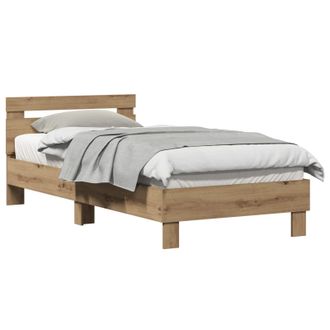 vidaXL Estructura De Cama Roble Artisan 80 X 200 Cm Vidaxl