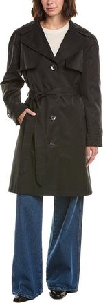 Via Spiga Belted Single-Breasted Trench Coat