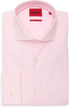 BOSS Kason Slim Fit Dress Shirt in Light/Pastel Pink at Nordstrom Rack, Size 17.5
