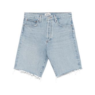 A Gold E Vintage Denim Shorts Frayed Edge - Dames - Denim shorts - Blauw - W26 - Denim - Korte Broeken