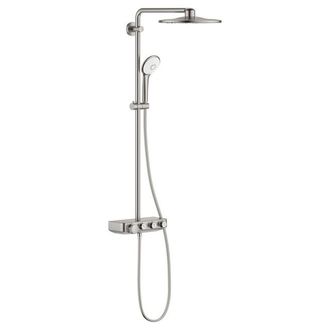 GROHE Euphoria SmartControl Regendoucheset hoofddouche 31cm - hannddouche rond - Supersteel (RVS)