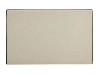 VENTE-UNIQUE.COM Cabecero lino negro, beige 160 x 200 cm