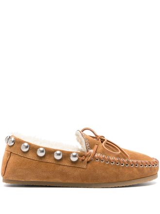 Isabel Marant Mocassini Fitza in shearling - Toni neutri