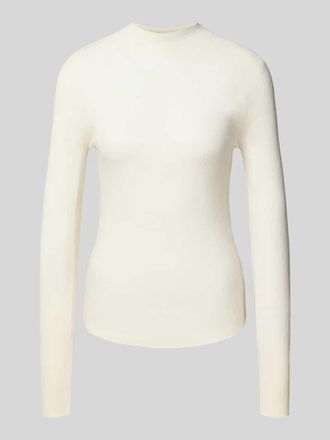 HUGO BOSS Slim Fit Turtleneck-Pullover aus reiner Schurwolle Modell FOLIORA in Offwhite, Gr&ouml;&szlig;e XL