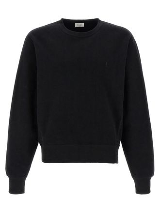 Saint Laurent Black Cotton Mens Sweatshirt