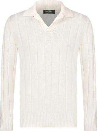 Gran Sasso Polo van Scheerwol - Heren - Polos - Wit - L - Wol - Tops