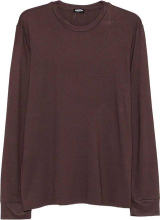 Dsquared2 Brown Crewneck T-Shirt In Modal
