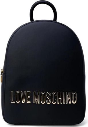 Love Moschino Polyethyleen Rugzak - Dames - Rugzakken - Zwart - ONE Size - Leer - Tassen